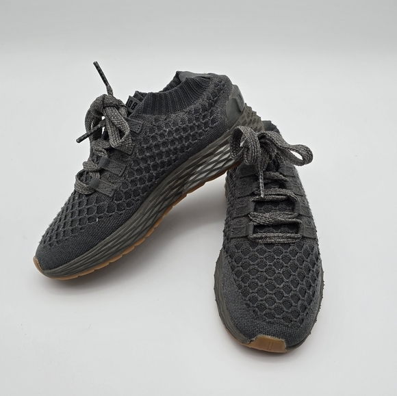 NOBULL Shoes Womens 5.5 36 Gray Sneaker Allday Knit Runners Running Slip On - Picture 1 of 9